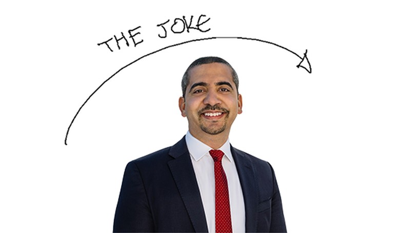 Honorary Rube, Mehdi Hasan, doesn't get the joke while trying to dump on J.D. Vance