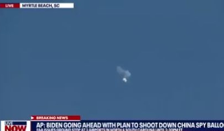WATCH: Chinese spy balloon shot down over Atlantic after its flight across entire U.S.