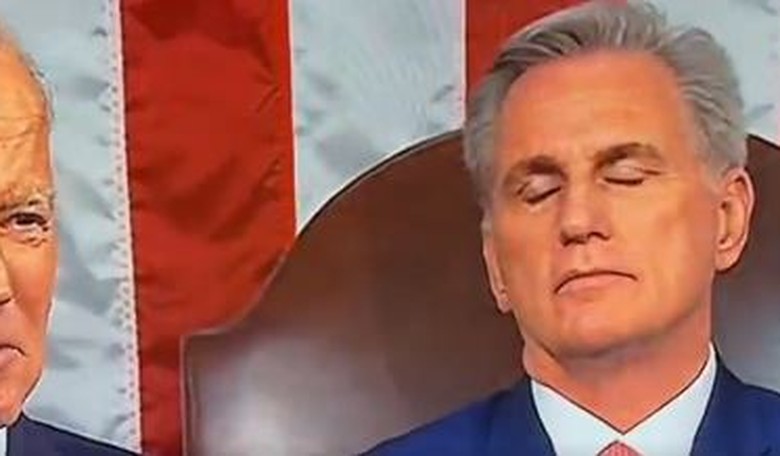 Kevin McCarthy's expressions say all you need to know about Biden's SOTU speech
