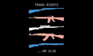 DOJ Releases Photo of School Shooter’s Rifle With a Trans-Colored Sticker in Front of Trans Flag