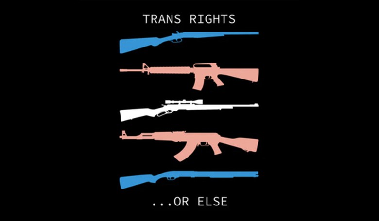 DOJ Releases Photo of School Shooter’s Rifle With a Trans-Colored Sticker in Front of Trans Flag