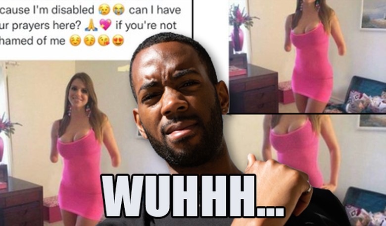 Just for fun: Weird fake amputee scam account Alina Art gets suspended