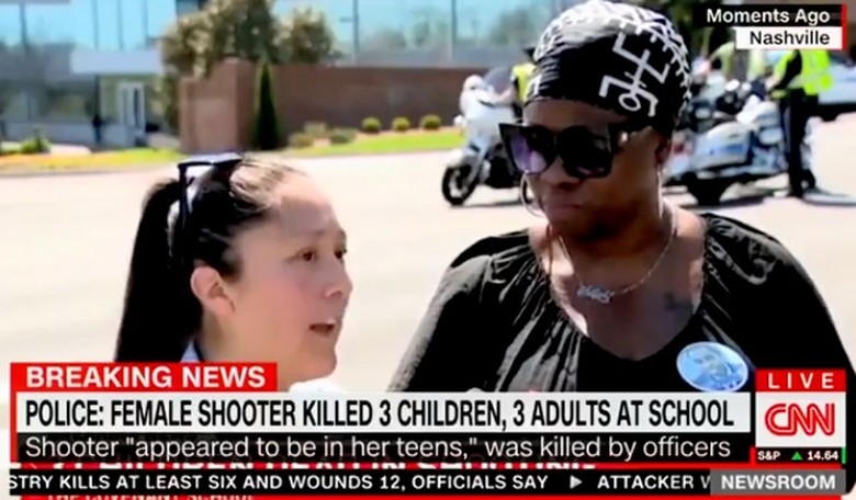 Ghoulish gun control activist who hijacked Nashville PD presser impresses CNN but raises red flags