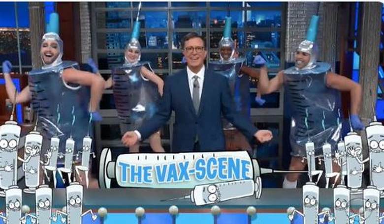 Stephen Colbert praises himself as one who helps you stay sane, unlike Tucker Carlson