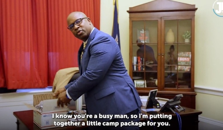 Rep. Jamaal Bowman's 'care package' for Ron DeSantis definitely delivers on BS and cringe