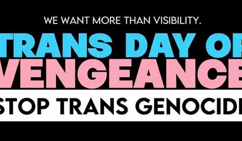 So they're NOT stopping trans genocide? Trans Day of Vengeance canceled due to 'credible threats'