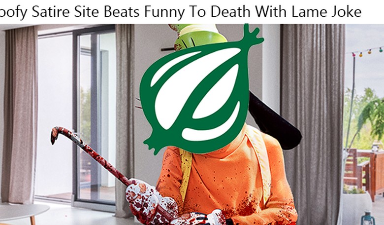 The Onion continues its decline with lame joke about Goofy murdering DeSantis