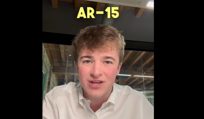 20-year-old content creator knows 'we need MORE gun control' after he shot a gun and it scared him