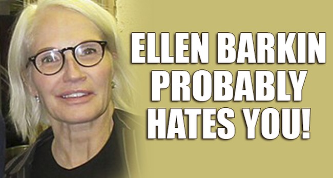 Ellen Barkin goes barking mad about hating half the country but NOBODY cares
