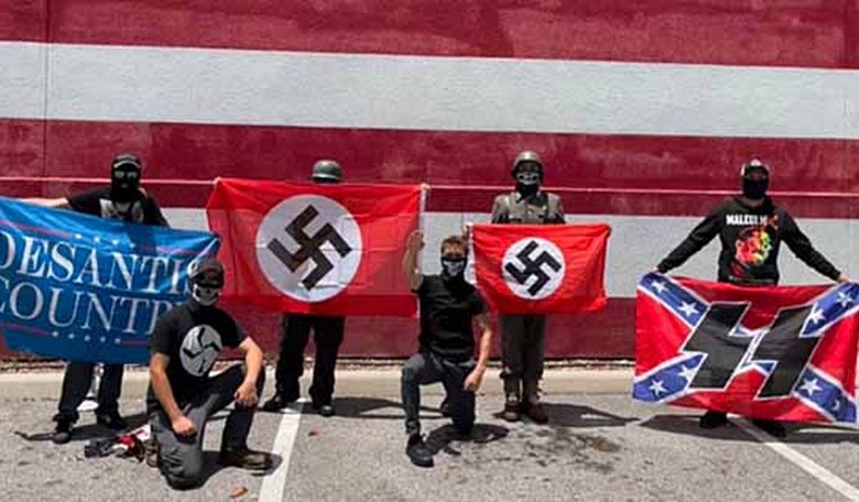 Antifa fan has photographic proof that DeSantis has the Nazi vote locked up