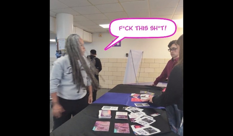 Brave college prof lets Students for Life know exactly how she feels about their 'f**king propaganda'