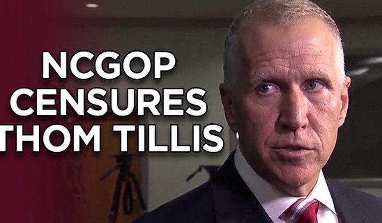 BREAKING: NCGOP censures Senator Thom Tillis
