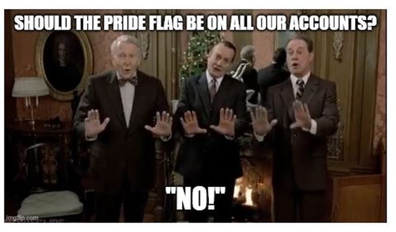 Corporate accounts reflect Pride Month (but there ARE exceptions)