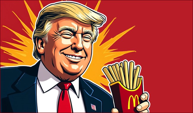 McDonald J. Trump: He Did It! President Trump Makes McDonald's Fries (WATCH)