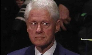 Bill Clinton Gets Introduced to His Wife After Calling for an End to the Politics of Demonization