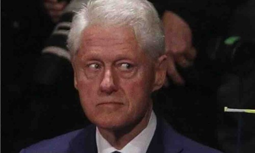 Bill Clinton Gets Introduced to His Wife After Calling for an End to the Politics of Demonization
