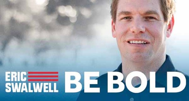 Rep. Eric Swalwell Wants to Max Out Democracy, Let People Vote by Phone