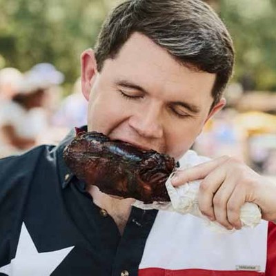 Meat-Loving James Talarico Stops by Halal Barbecue Restaurant