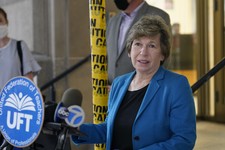 Teachers Union President Called Out for Mask Hypocrisy While Kids Suffer 