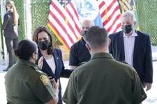 Wait, Kamala Harris Hardly Left the Airport for Her 'Border' Trip?