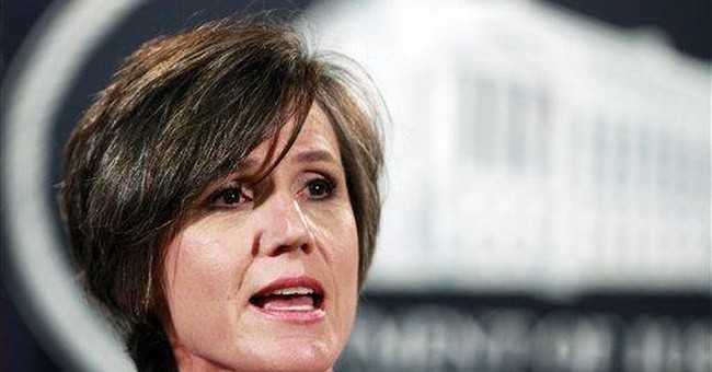 White House Rejects 'Entirely False' WaPo Report Suggesting They Blocked Sally Yates Testimony