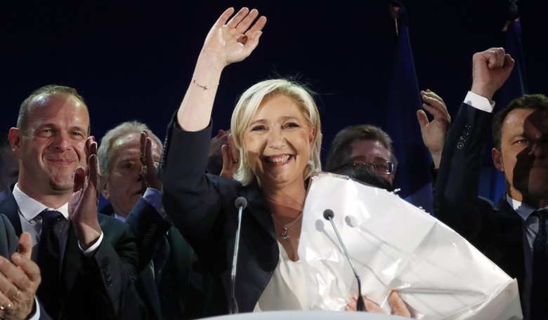 So "everybody knows" Marine Le Pen can't win this weekend, right?