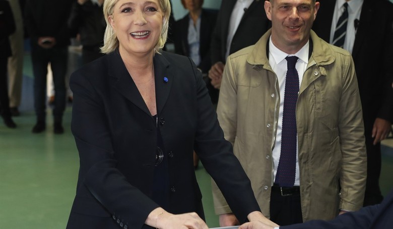 French election results, round one. It's Macron and Le Pen