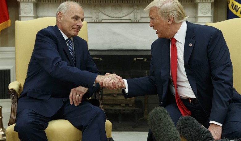 Trump: Kelly's going to do a "spectacular" job as WH chief of staff