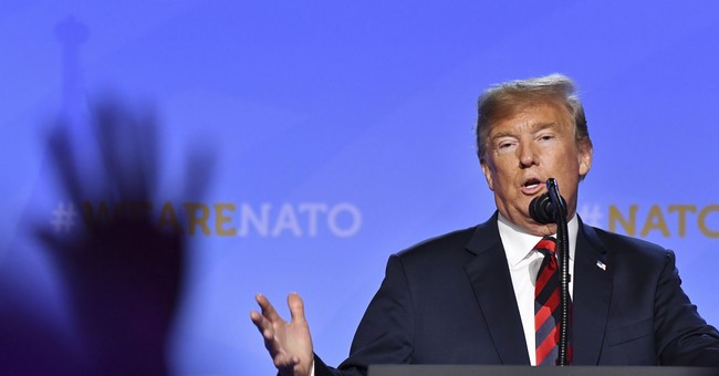 Trump Tells Reporters He's a 'Very Stable Genius,' Declares NATO Summit a 'Success' Over Spending Commitments 