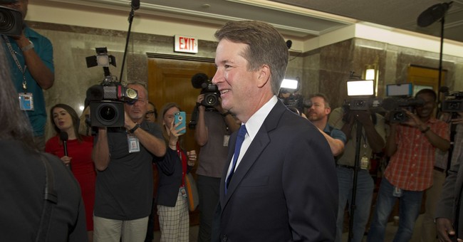 Susan Collins Chats With Kavanaugh About Roe v. Wade