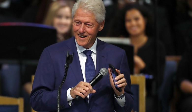 Pictures of Bill Clinton Being Massaged by an Epstein Rape Victim Emerge