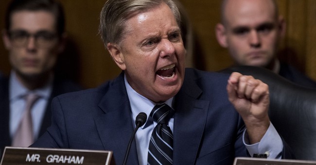 Sen. Graham Tells Audience: 'Boo Yourself' After They Boo Him For Saying Kavanaugh Was Treated 'Like Crap'
