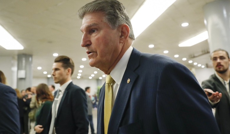WATCH: Climate Loons Surround Manchin Then Make up Despicable Lie About Him