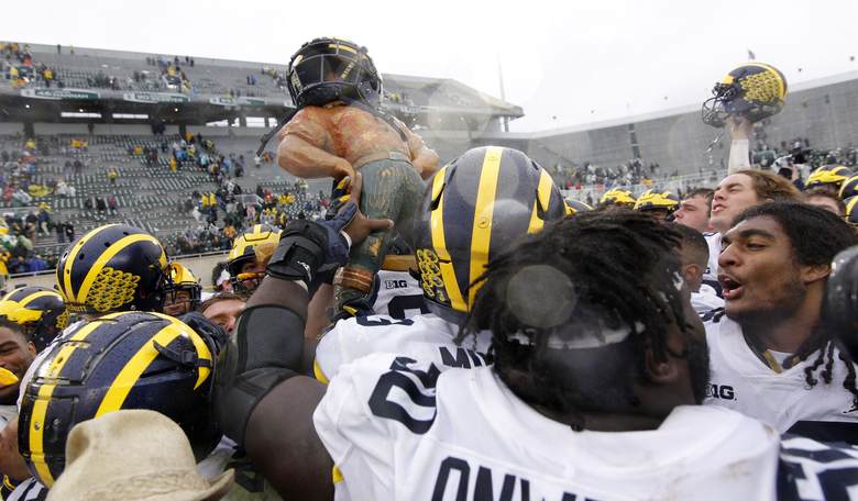 Michigan State Displays Hitler Image Before Football Game