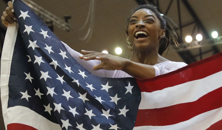 Watch: US Champ Simone Biles, Without a Word, Dispels the Notion That Women's Gymnastics Is Racist