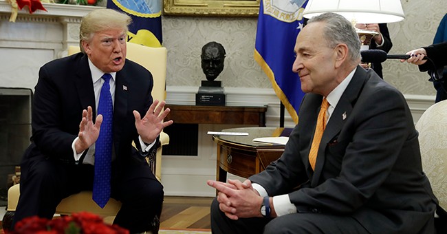 Trump To Schumer: Oh, I'll Shut Down The Government Over Border Security (And Unlike You, I'll Probably Win Chuck)