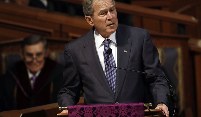 George W. Bush Condemns 'Unjustified and Brutal Invasion of Iraq...I Mean of the Ukraine'
