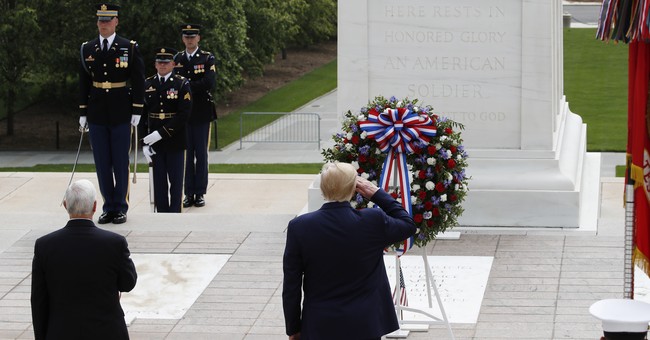 WATCH: Trump Honors Fallen Soldiers at Arlington National Cemetery 