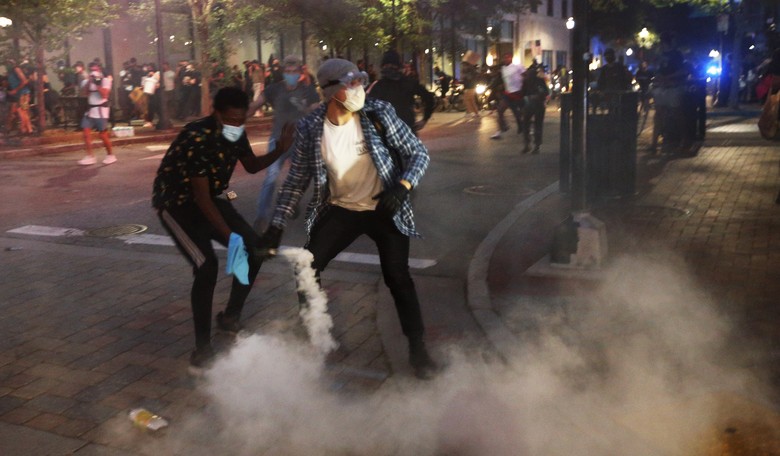 Police Shooting of Suspect Charging Officer Armed With a Knife Sets off Rioting in Lancaster, Pennsylvania.