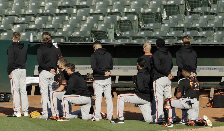 Former MLB Player Blasts Giants After Team Posts Video of Players, Coach Taking a Knee