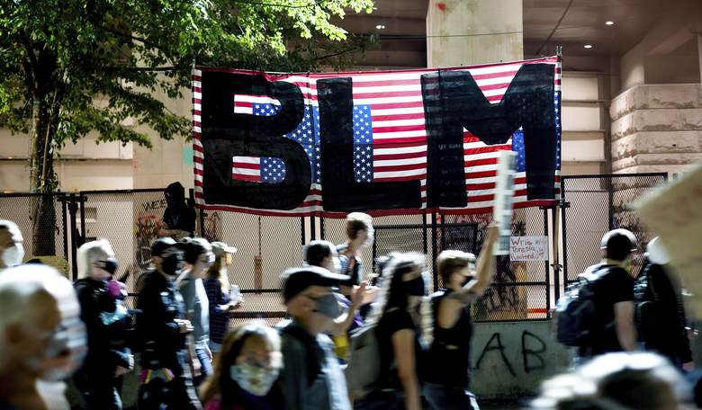 Crazy BLM Go Literally Barking Mad at Trump Supporters in California