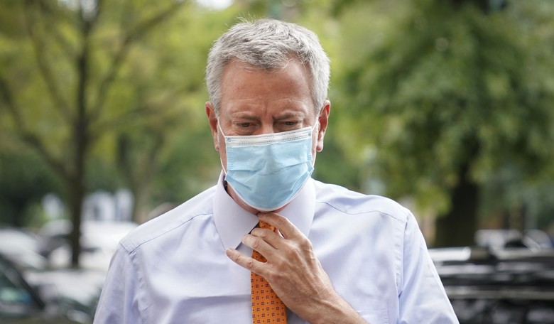 Hapless NYC Mayor De Blasio Posts Silly Faux-Dramatic Mask Video; Ted Cruz Promptly Shows up With the Shred