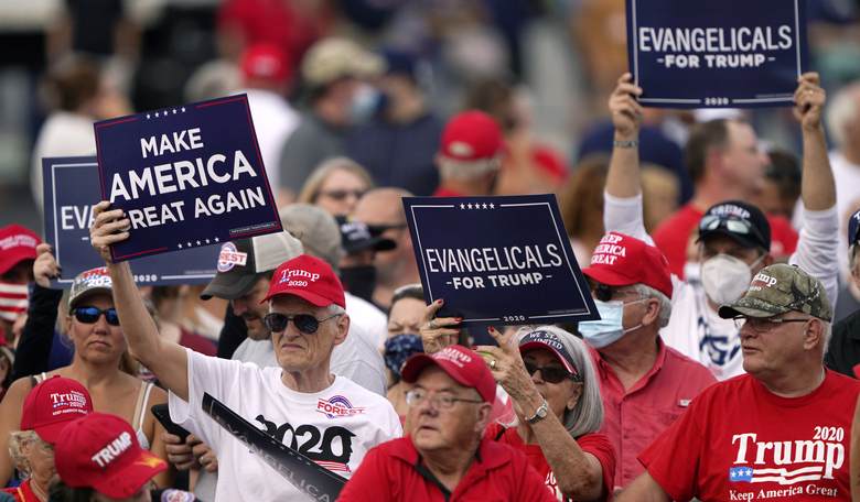 Watch: Crazed Woman Frantically Flips Off Trump Rally, Then Something Hilarious Happens