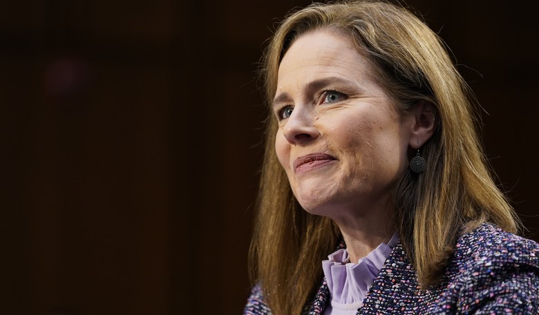 Amy Coney Barrett Turns the 'Mansplaining' Moment Around on the Democrats