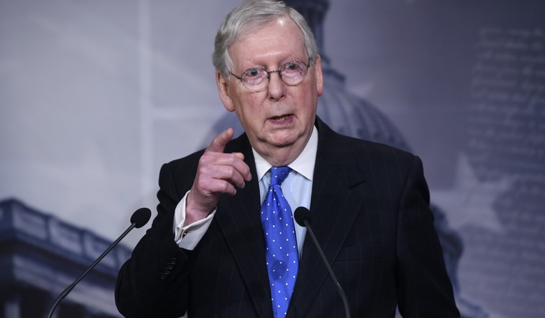 Mitch McConnell Unloads on Democrats for Playing Politics on Coronavirus Relief Bill