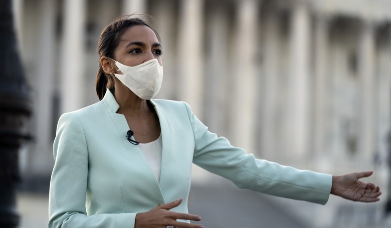 AOC Gets Caught Red-Handed Playing Mask Theater in Absurd Fashion