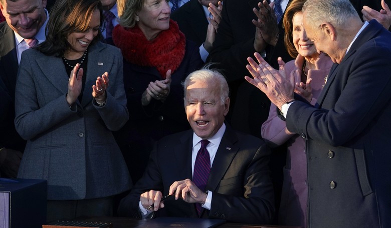 The Infrastructure Bill Is Joe Biden's 'Shovel-Ready Jobs' Moment