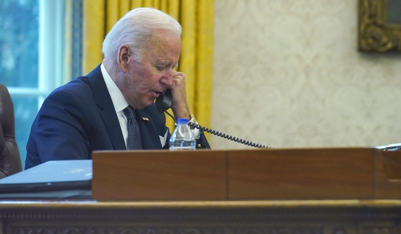 There's a Glaring Problem With a Pic Biden Released of His Call With Zelensky