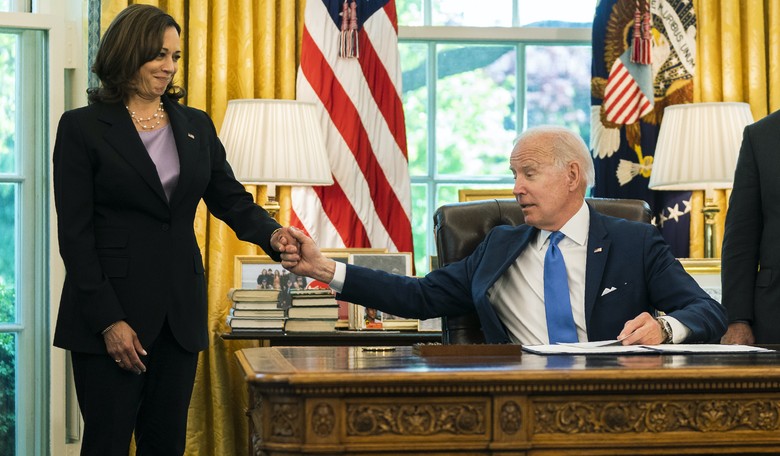 Americans Mock Biden and Harris New Cringeworthy Pic of Togetherness