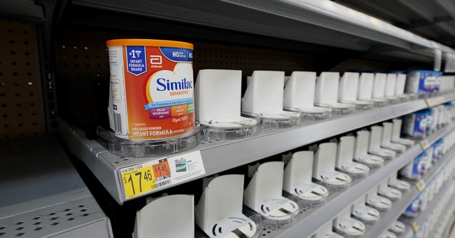 Biden Administration Admits They Saw a Baby Formula Crisis Coming Last Year and Did Nothing